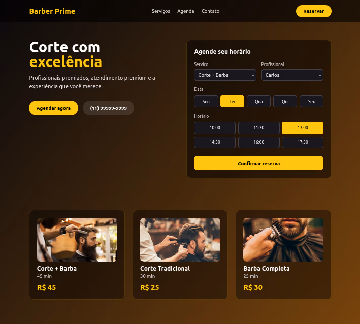 App de agendamento para barbearia